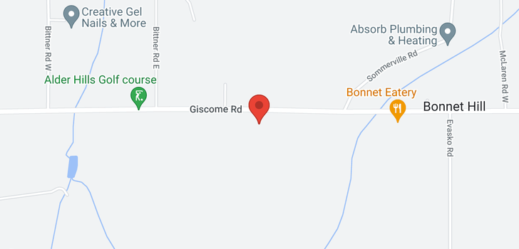 map of 6525 GISCOME ROAD